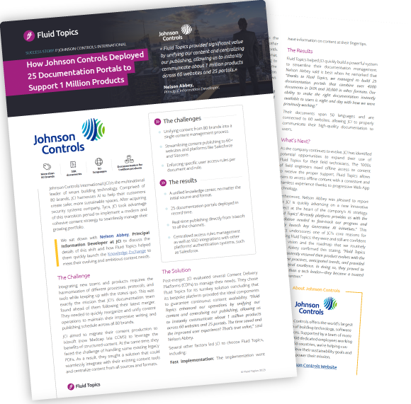 Johnsons Control's story.