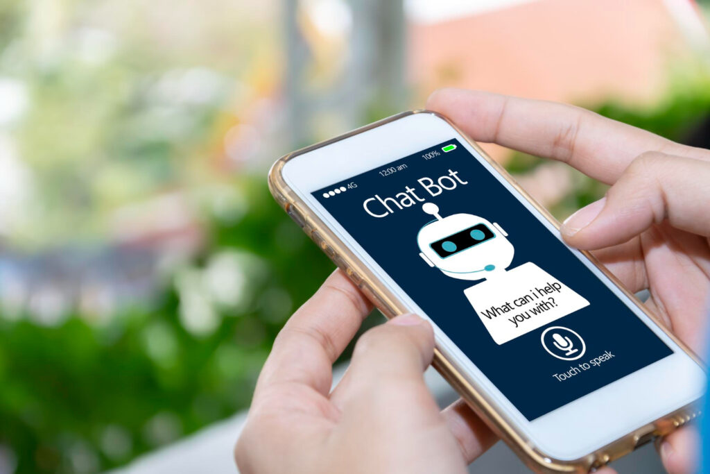 AI Chatbot on phone.