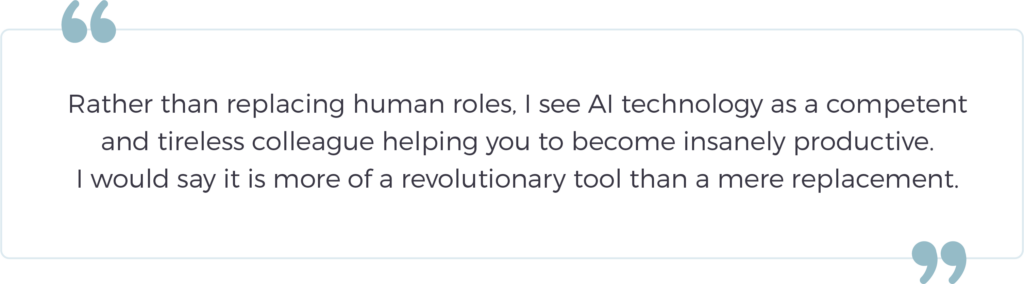 quote on will ai replace technical writers.