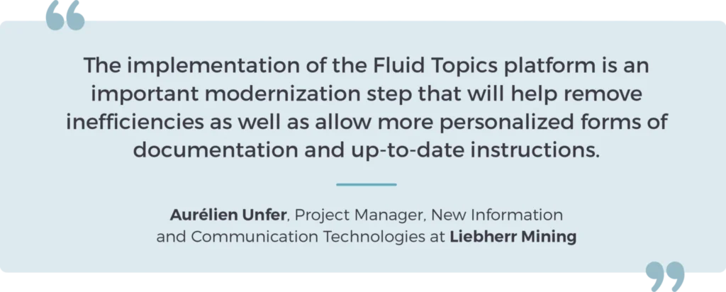 Liebherr Mining quote.