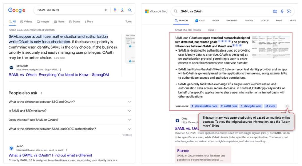google vs bing.