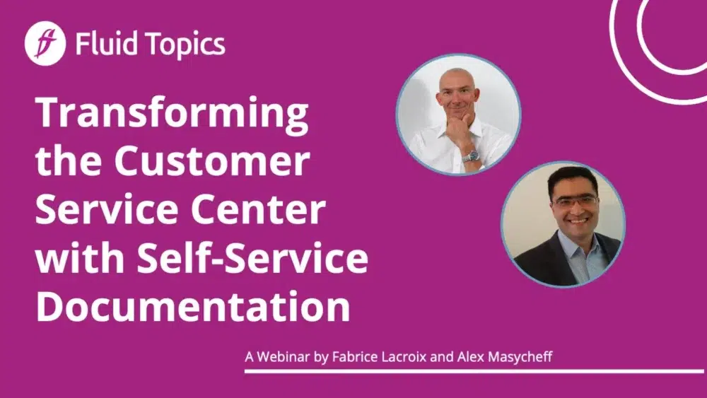 Thumbnail transforming customer sevice center with self service Documentation