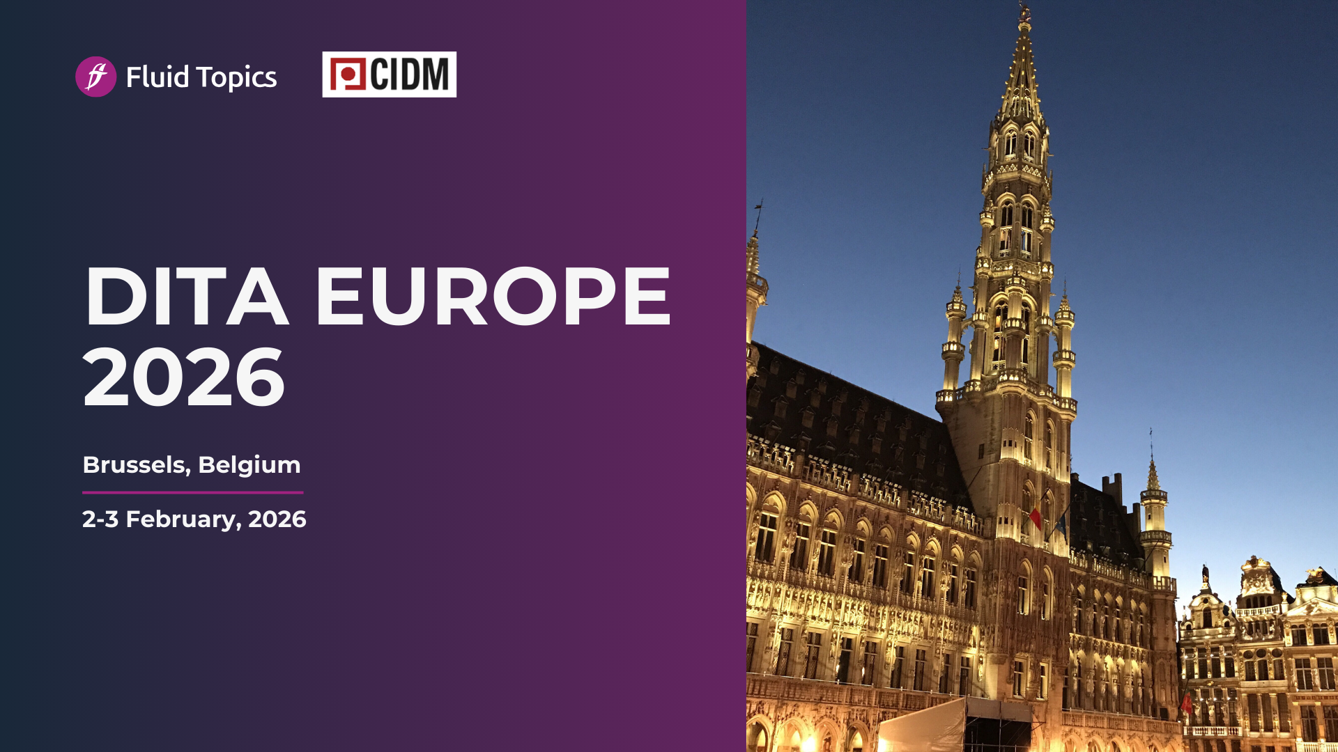 Image of DITA Europe conference invitation