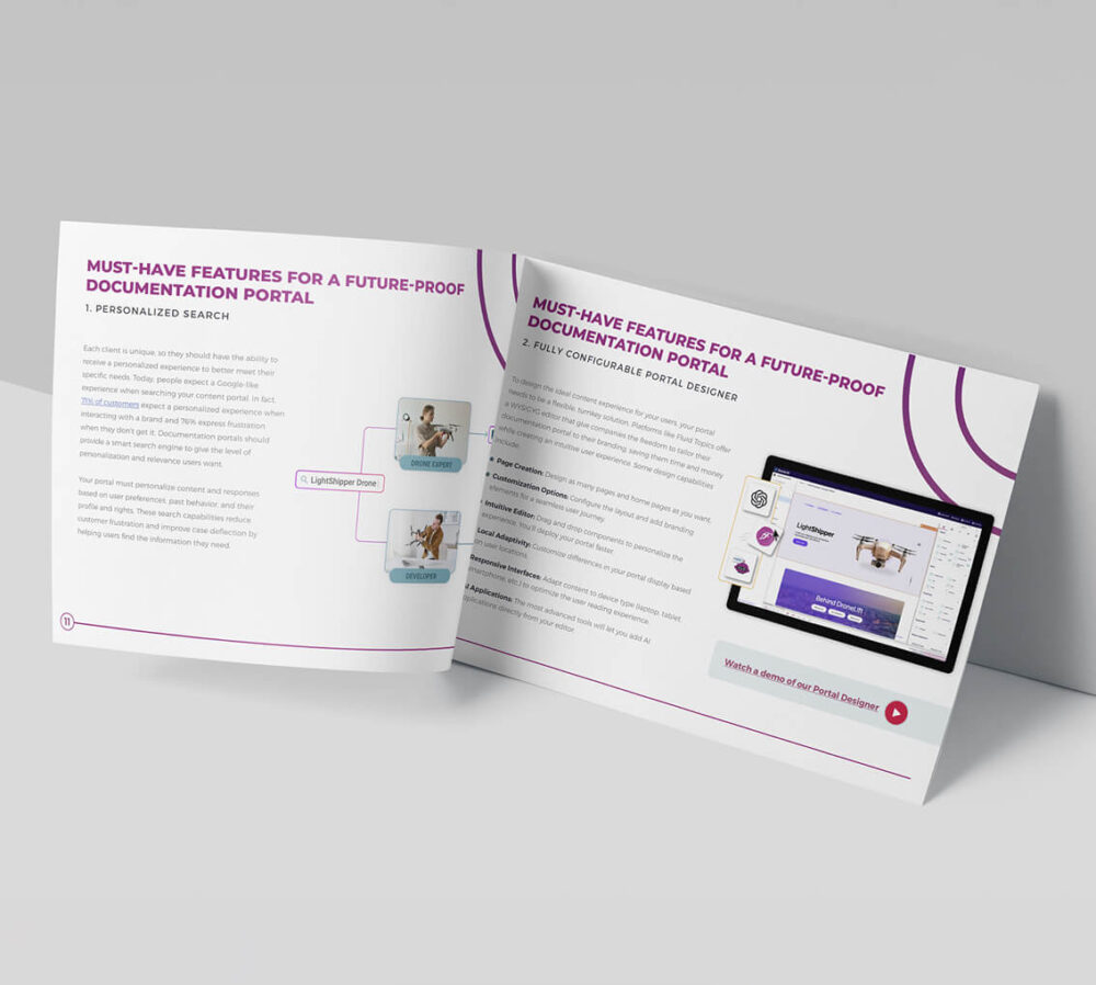 Cover of the all-in-one guide to self-service documentation portal