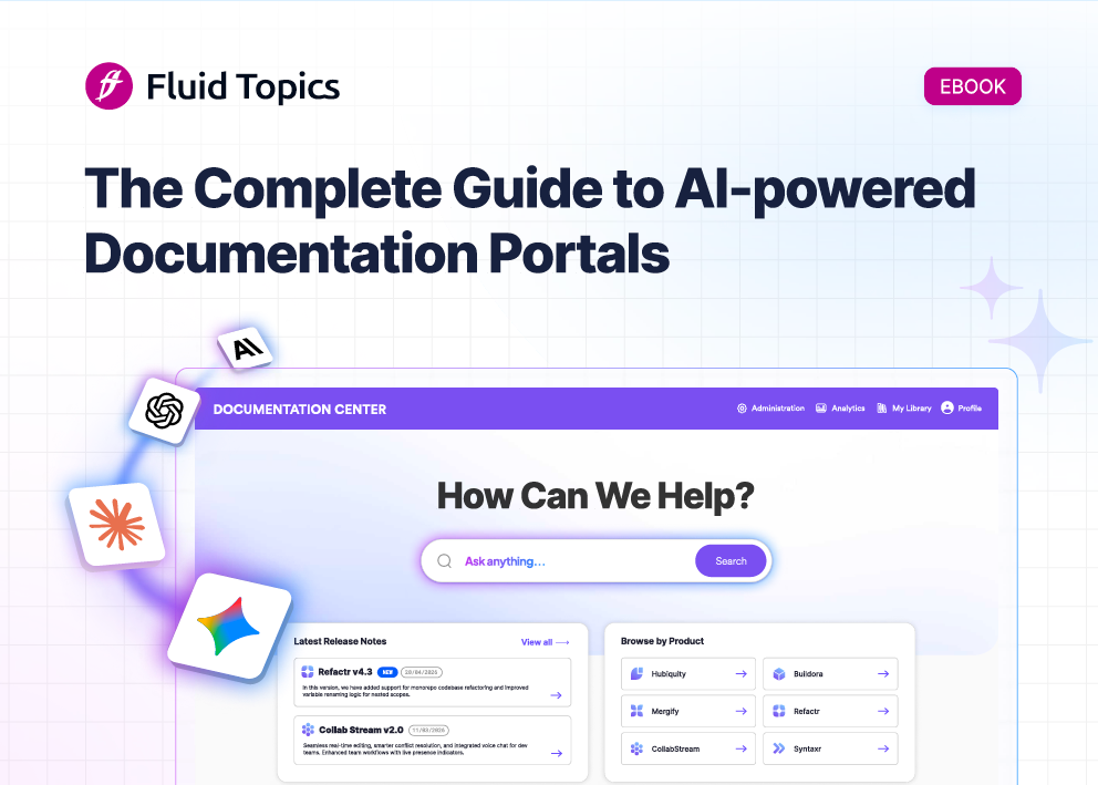 Cover page of AI powered doc portals ebook.