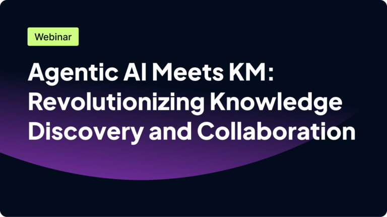 Thumbnail_webinar- Agentic AI Meets KM_ Revolutionizing Knowledge Discovery and Collaboration