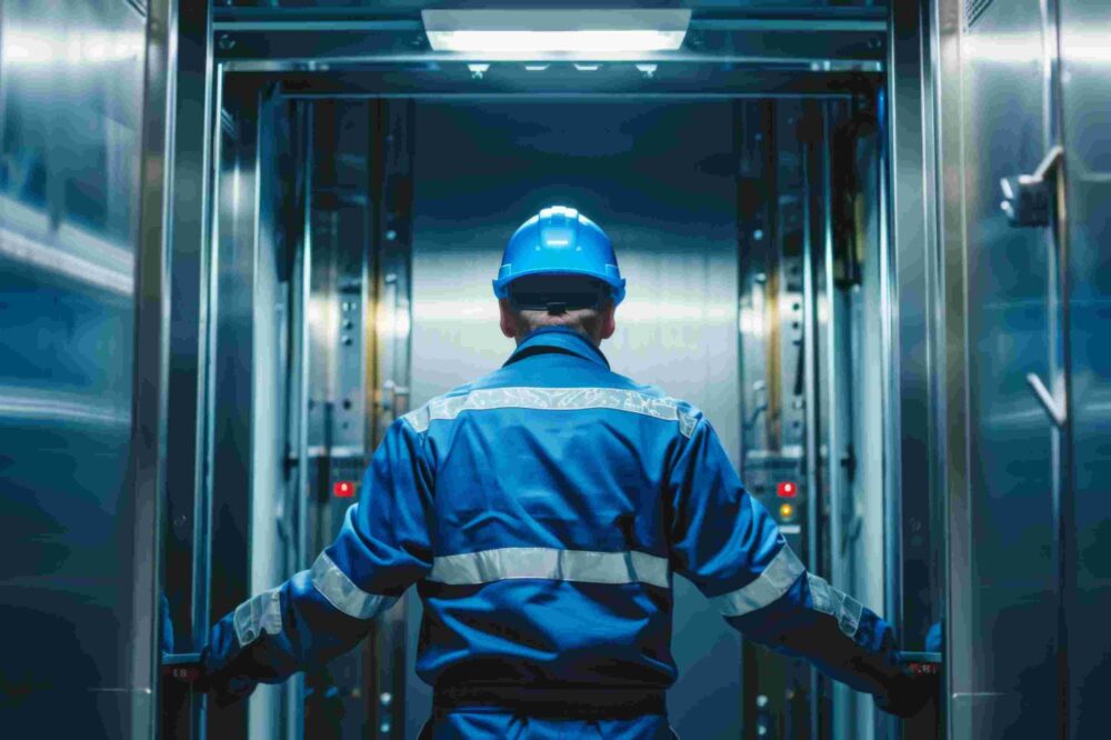 technician-inspects-modern-elevator-system